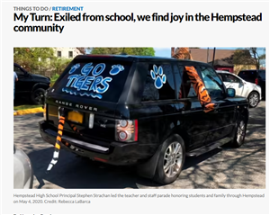 black range rover is covered in paint that says go tigers and a tail by the back license plate